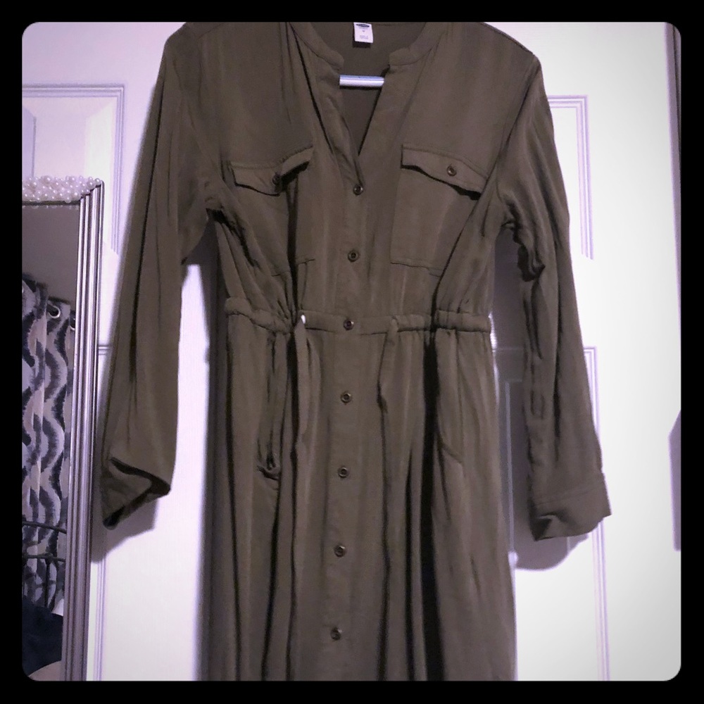 Button down shirt dress